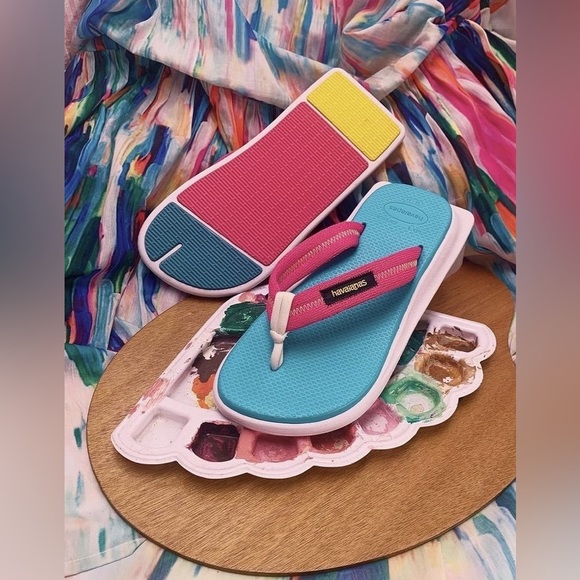 Havaianas Blue Fuchsia Tradi Zori  Unisex Flip-Flops - Picture 15 of 16